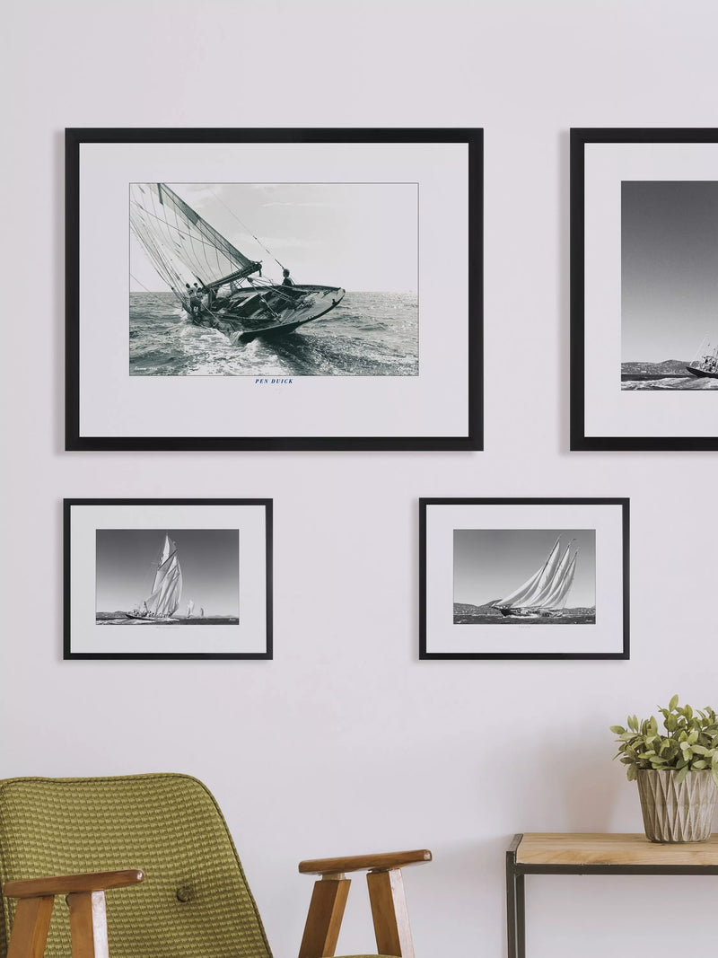 Brookpace Lascelles framed print Pen Duick yacht 35x45cm (British brand)