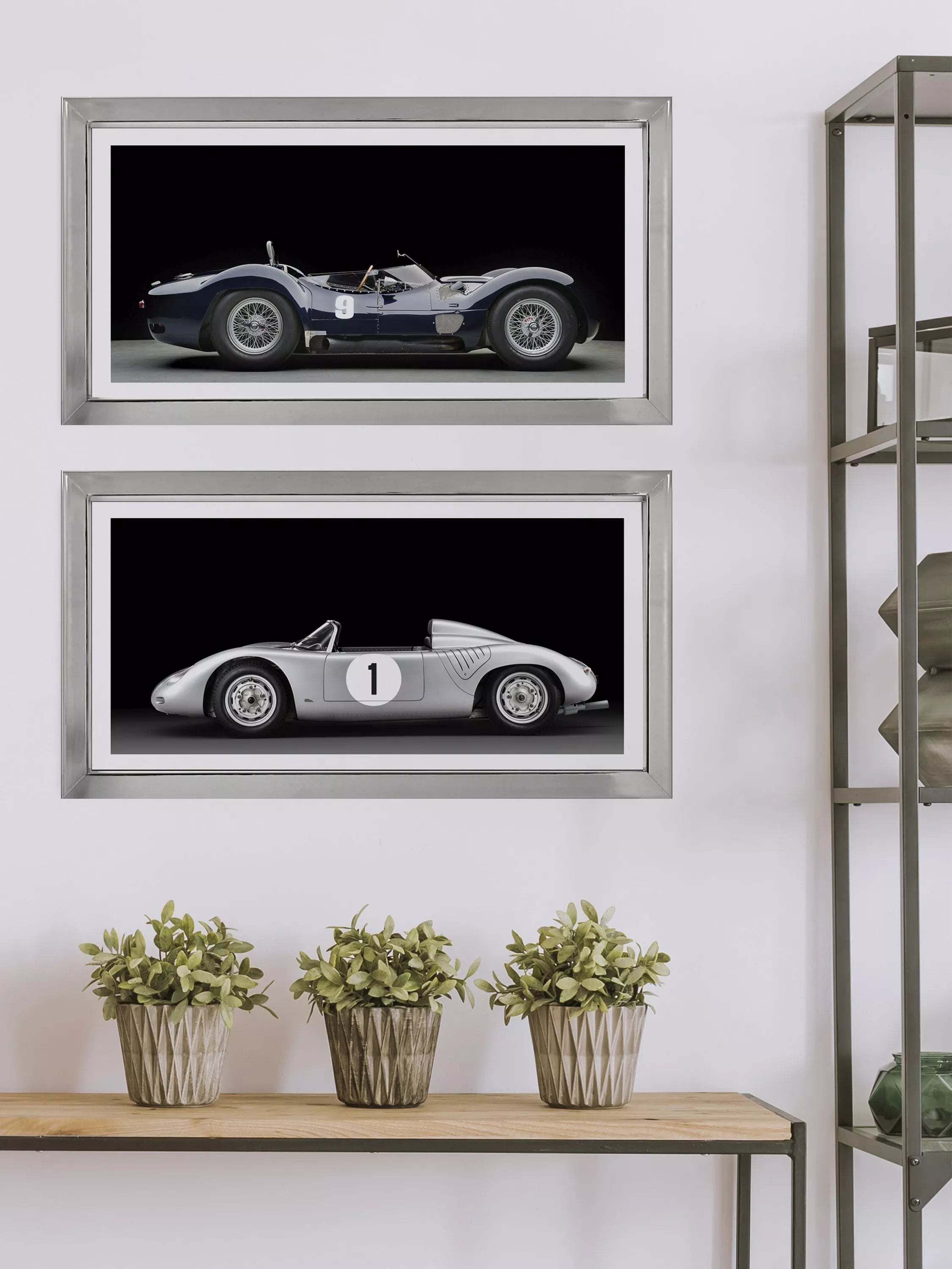 Brookpace Lascelles framed print Porsche 718 RSK 49x99cm, imported from the UK