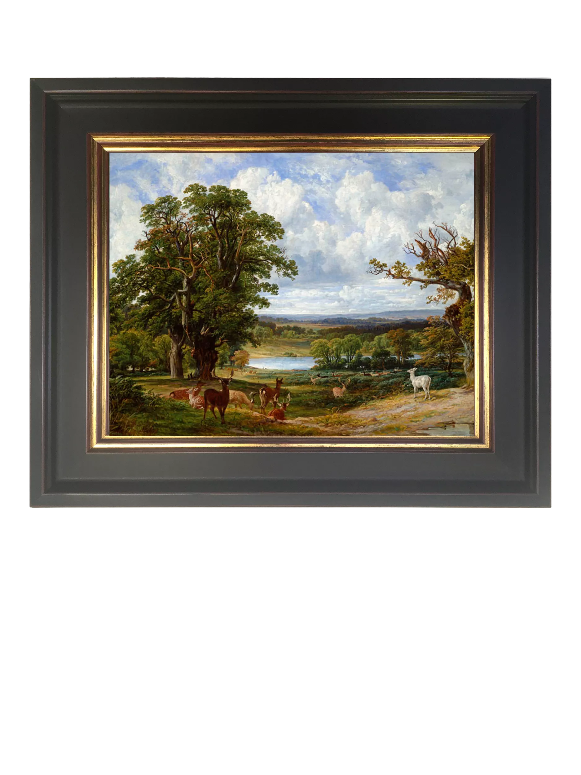 Brookpace Lascelles Scottish Landscape framed canvas print 55x65cm (British brand)