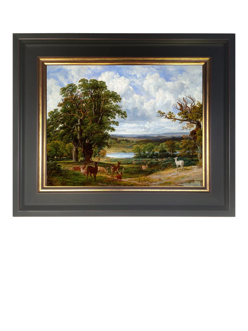 Brookpace Lascelles Scottish Landscape framed canvas print 55x65cm (British brand)