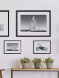 Brookpace Lascelles framed print Shenandoah yacht 35x45cm (British brand)