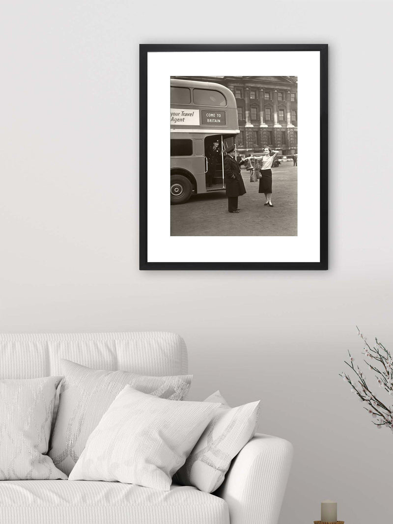 Brookpace Lascelles 'Welcome to Britain' framed print 55x45cm - British product