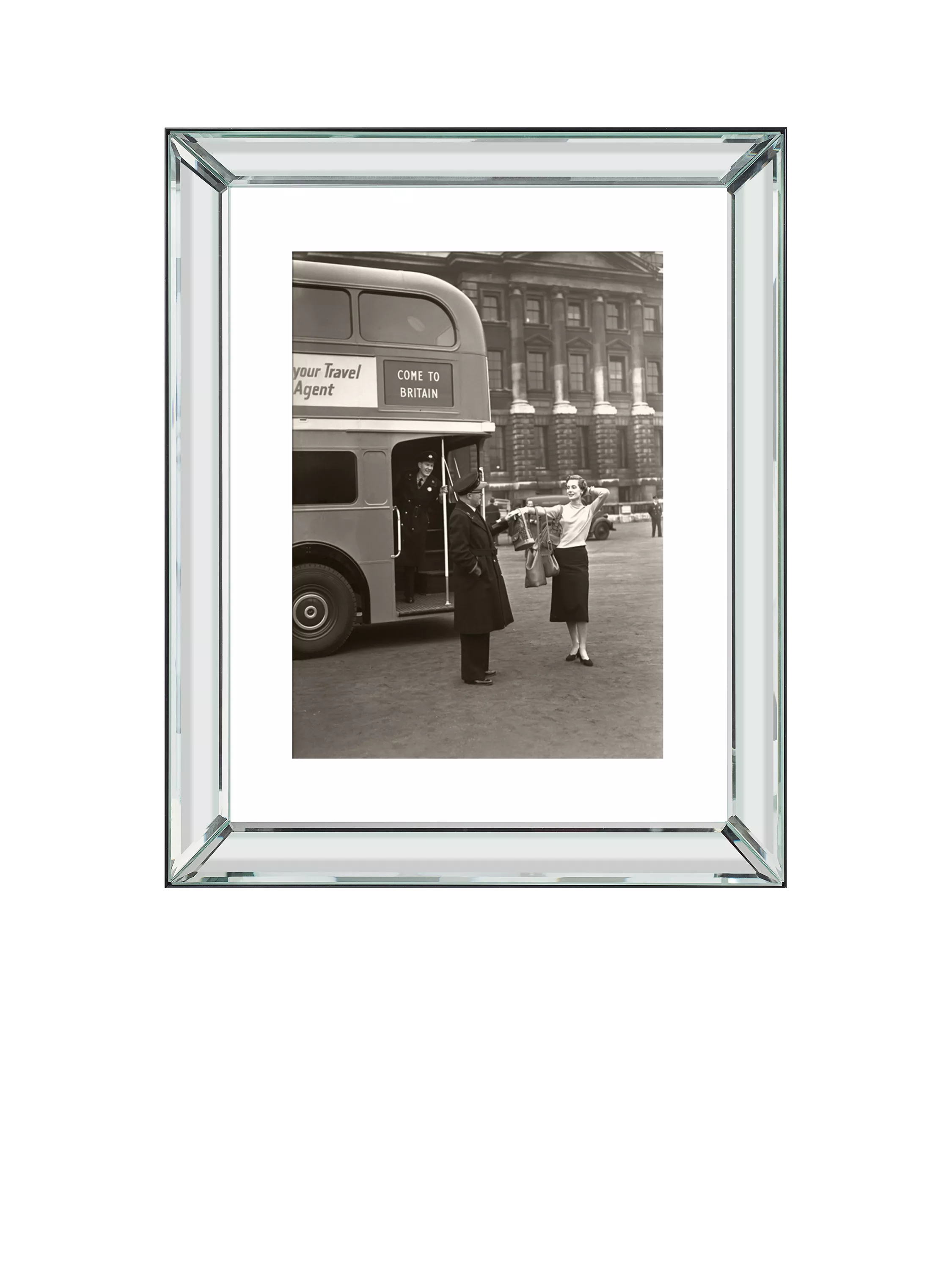 Brookpace Lascelles Welcome to Britain framed print 60x50cm (British brand)