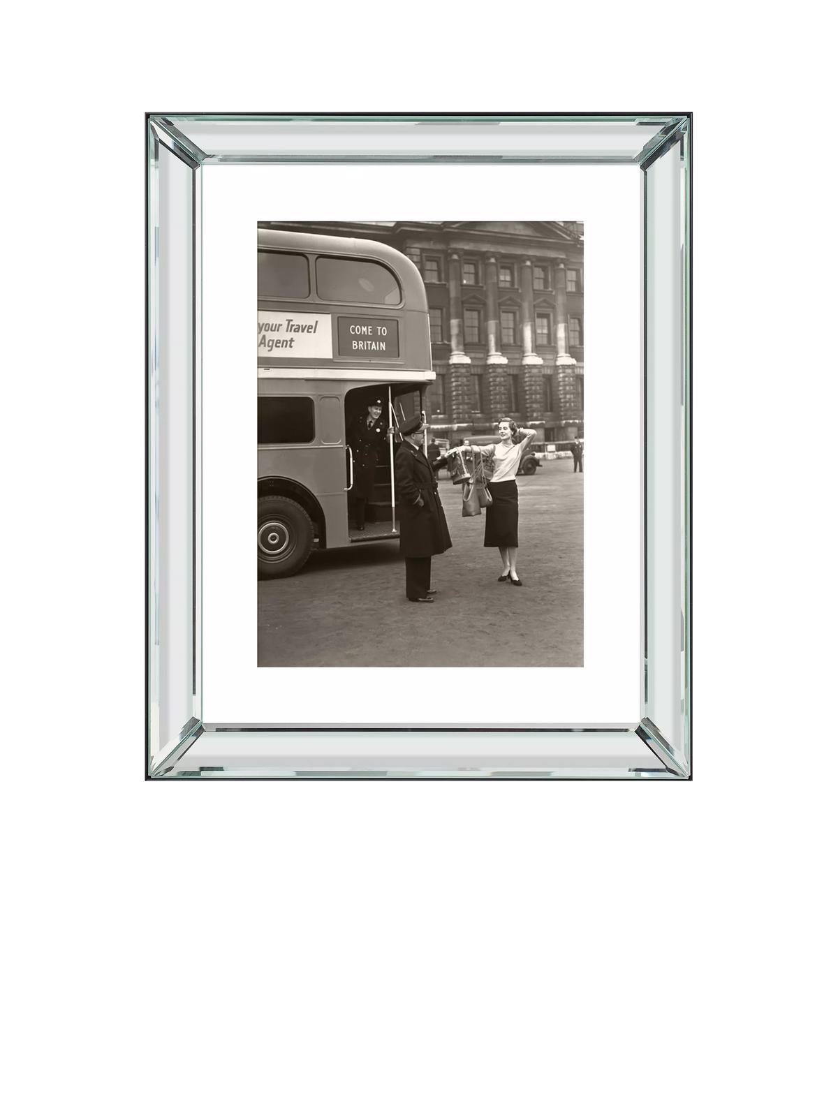 Brookpace Lascelles Welcome to Britain framed print 60x50cm (British brand)