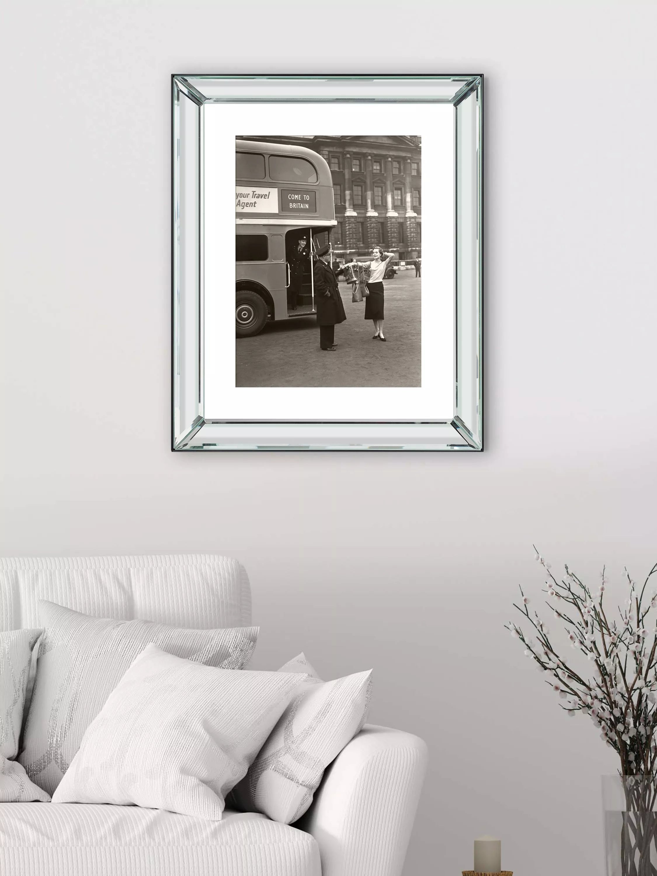 Brookpace Lascelles Welcome to Britain framed print 60x50cm (British brand)
