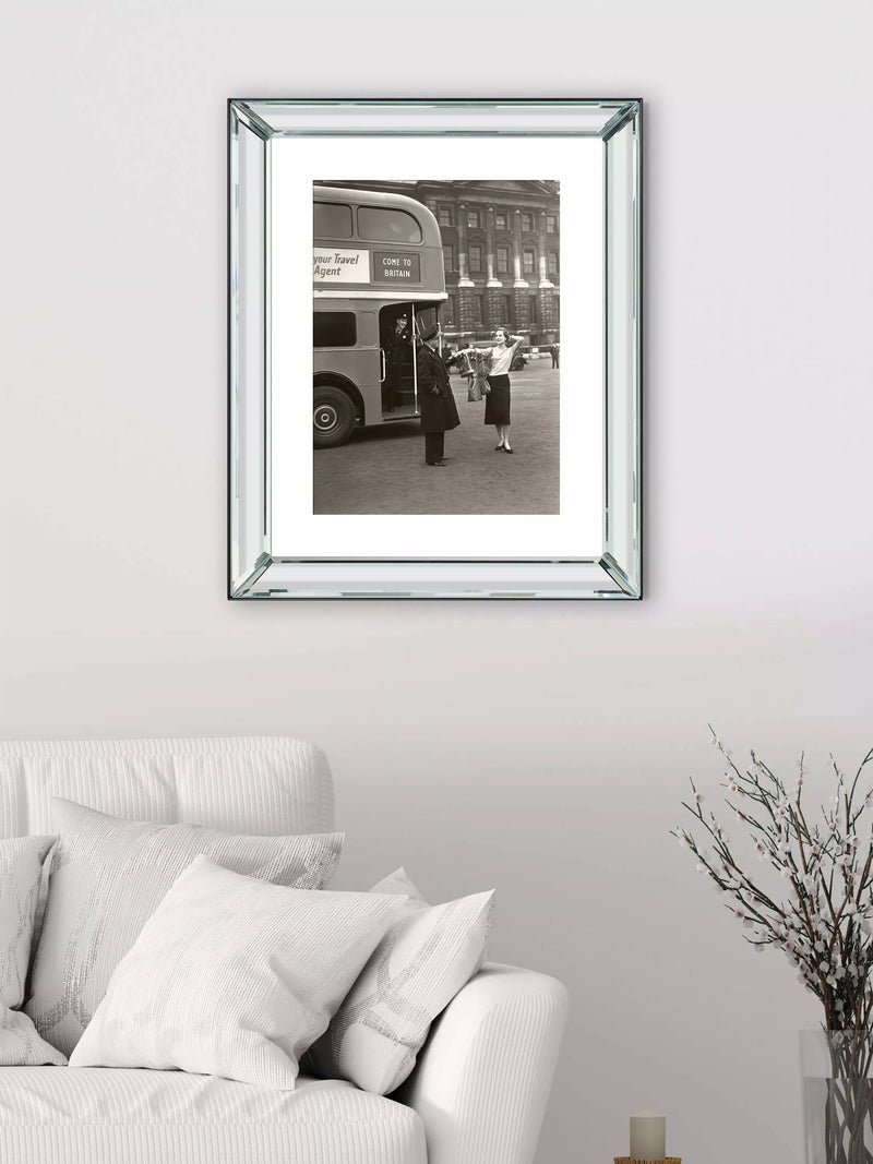 Brookpace Lascelles Welcome to Britain framed print 60x50cm (British brand)