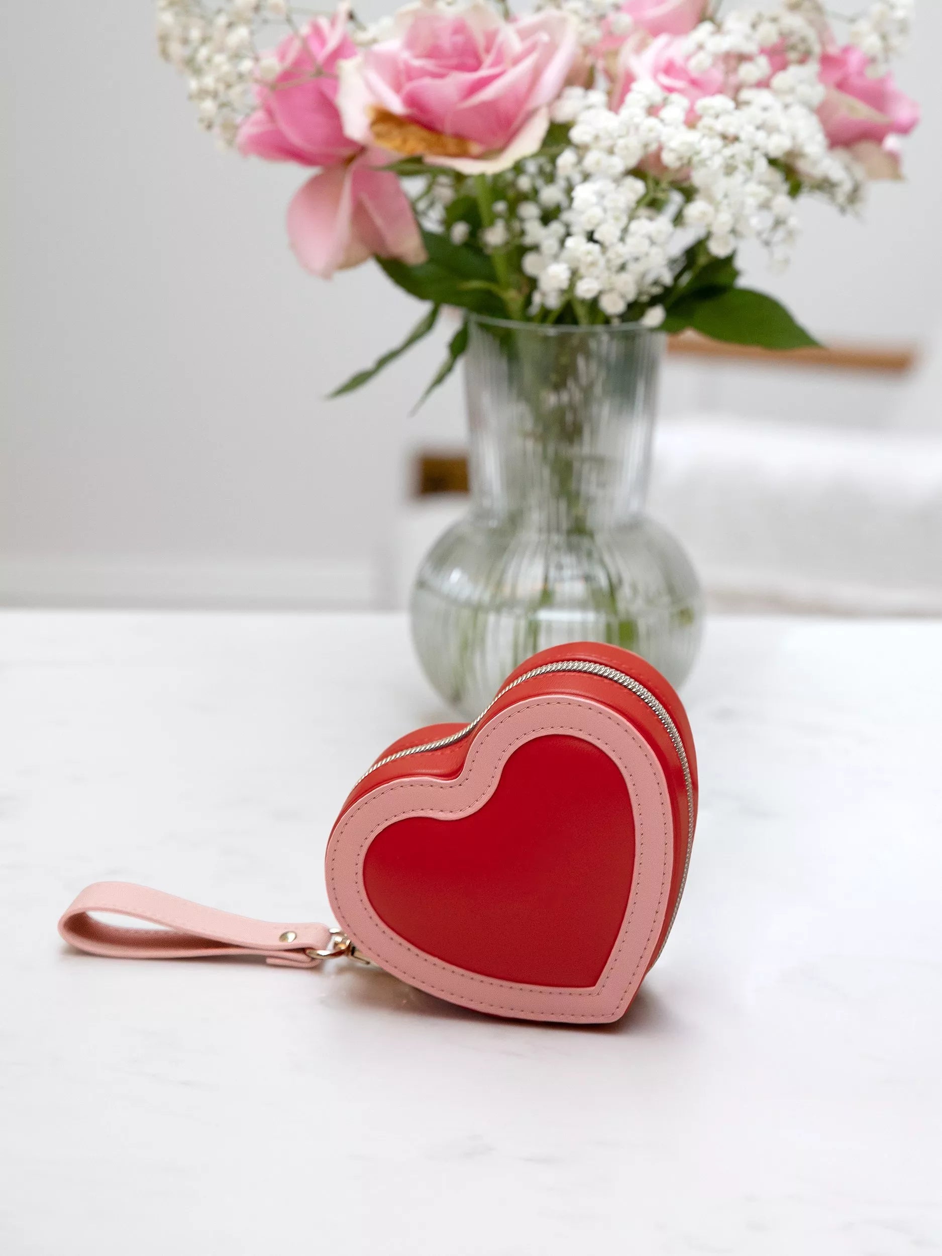 Stackers Heart Jewellery Box red, imported from the UK