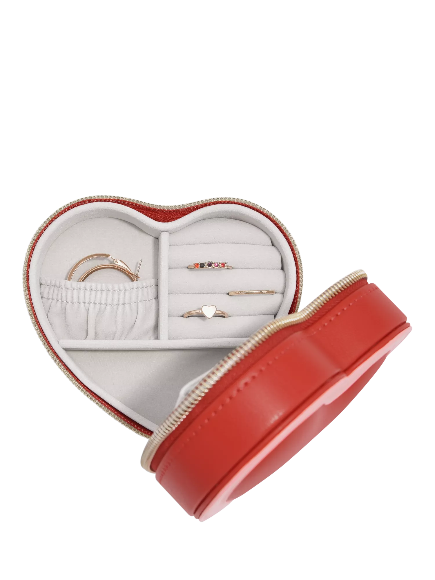 Stackers Heart Jewellery Box red, imported from the UK