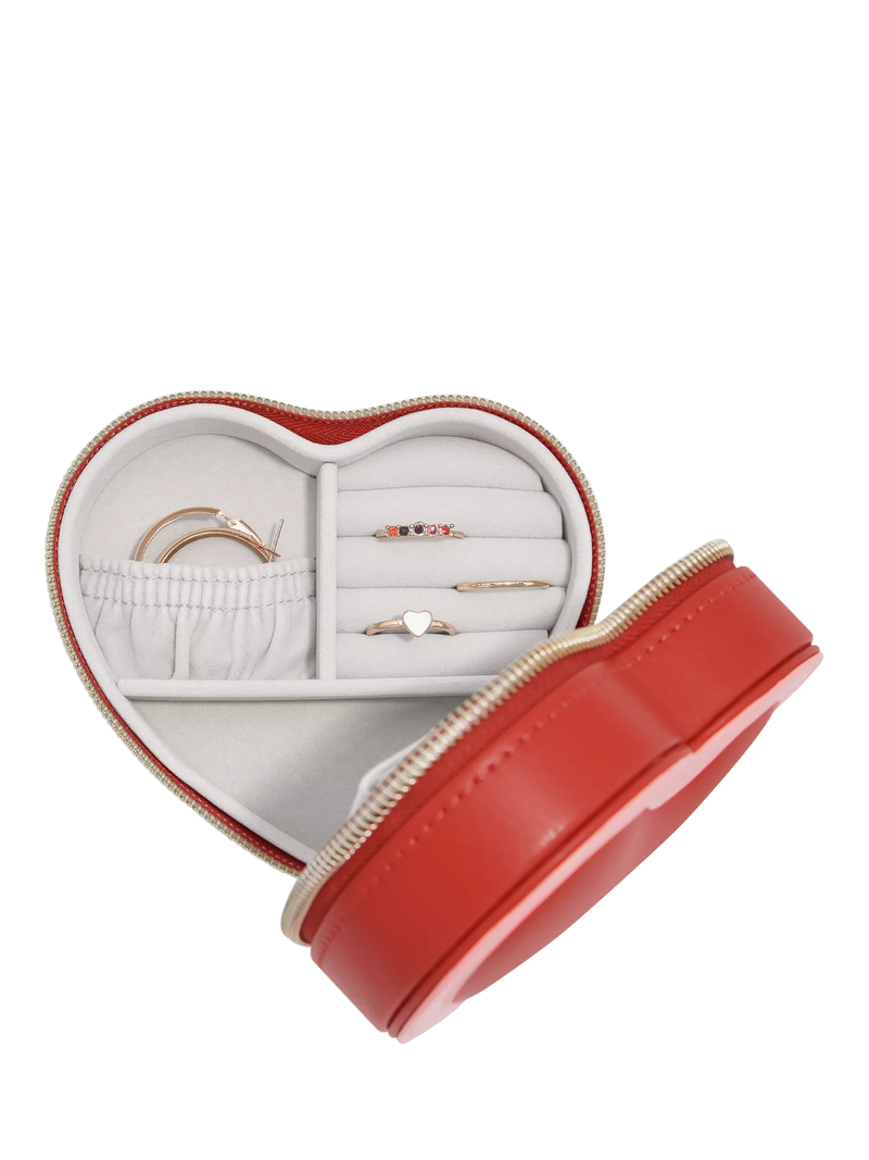 Stackers Heart Jewellery Box red, imported from the UK