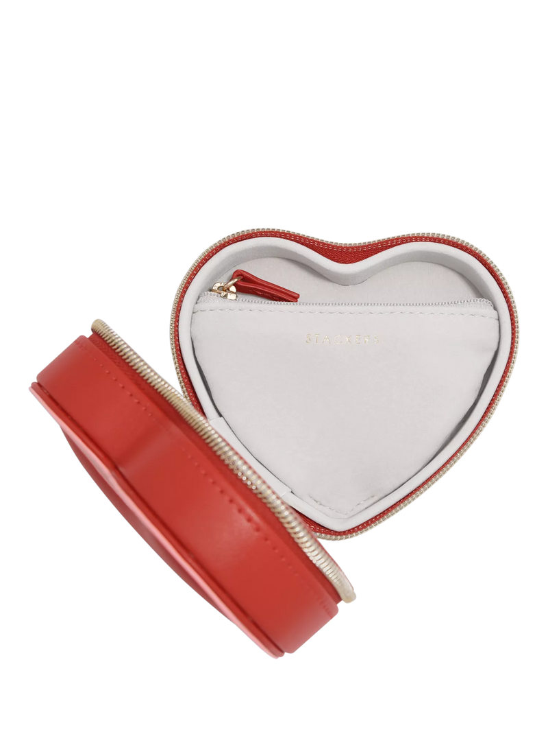 Stackers Heart Jewellery Box red, imported from the UK