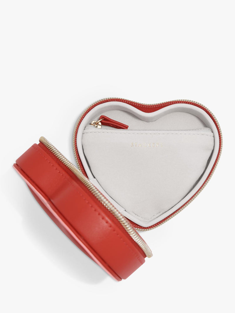 Stackers Heart Jewellery Box red, imported from the UK
