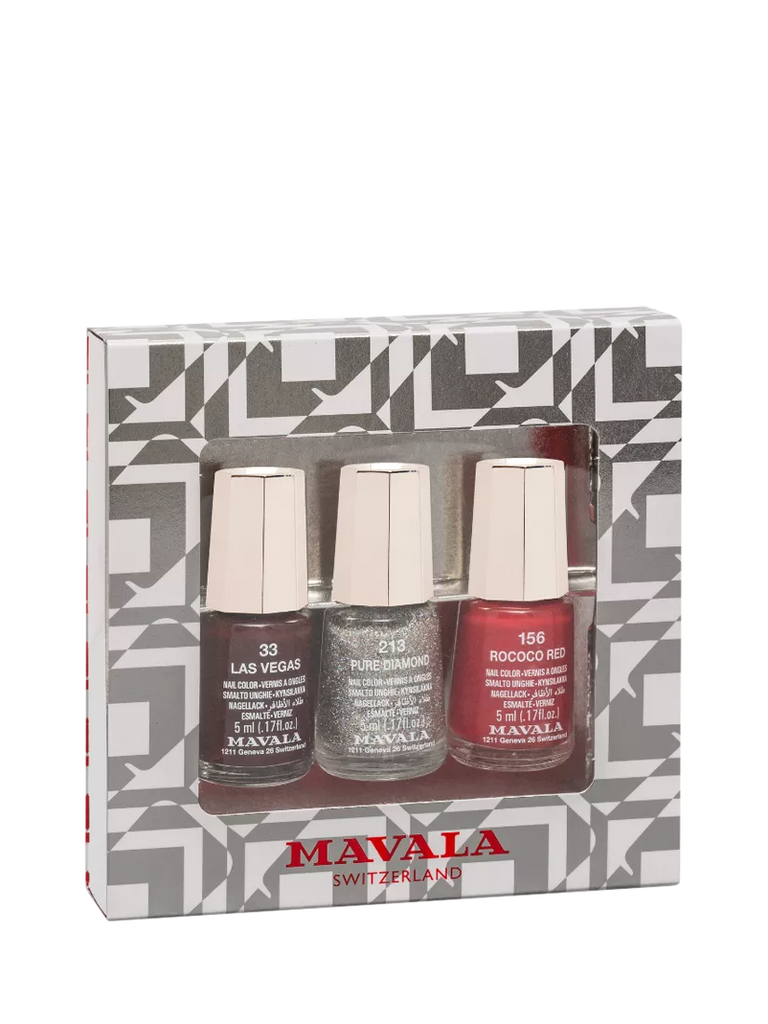 Mavala Christmas Retro Nail Colour Trio, 3 x 5ml