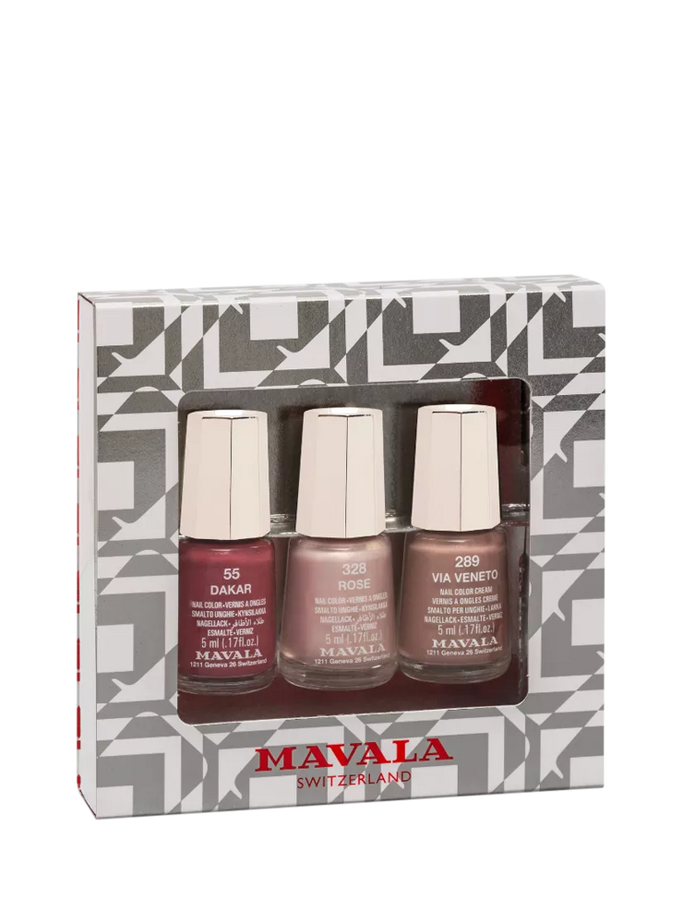 Mavala Christmas Retro Nail Colour Trio, 3 x 5ml