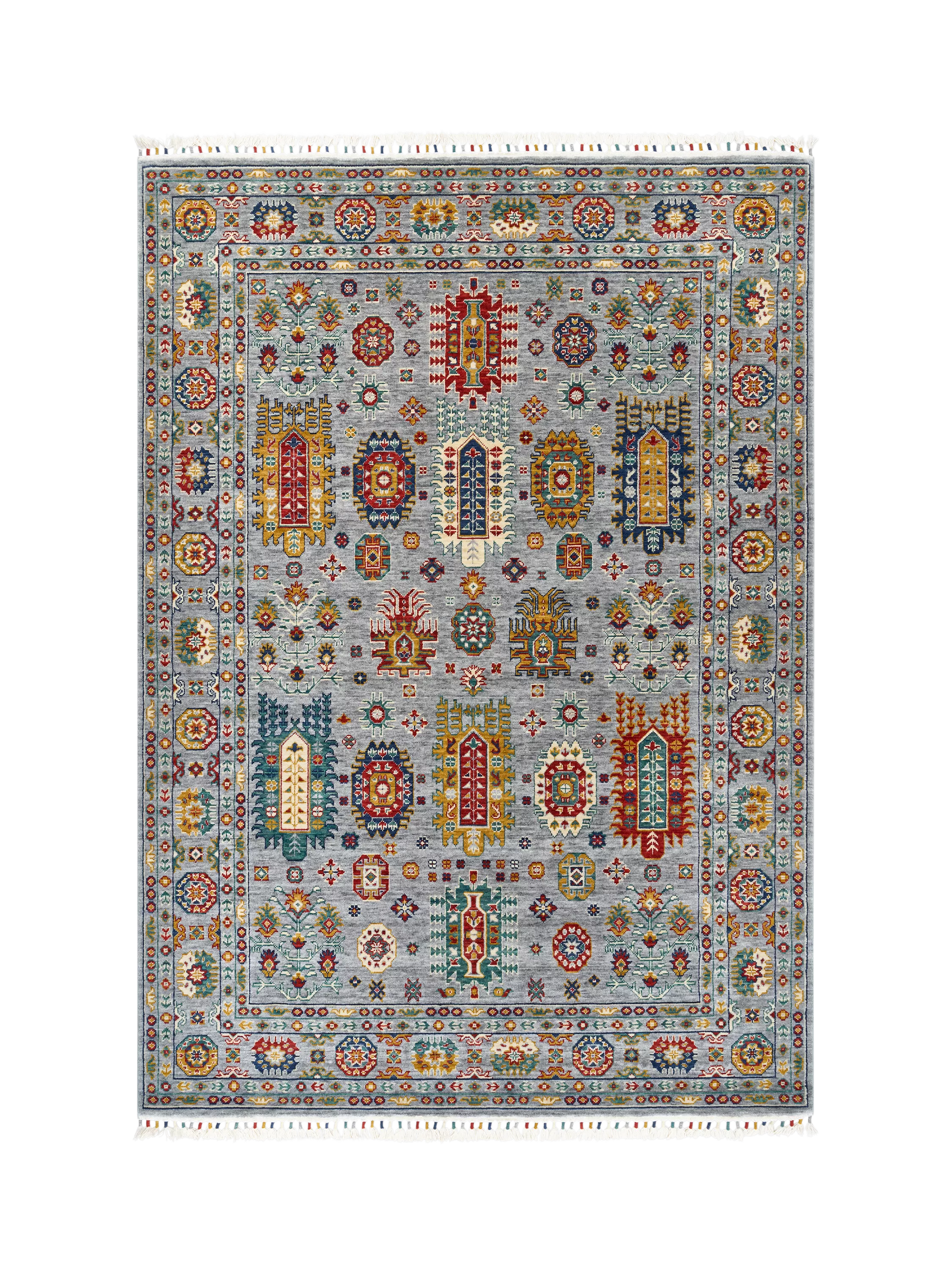 Gooch Luxury Malaki Wool Rich Rug, Grey, L180 x W120cm