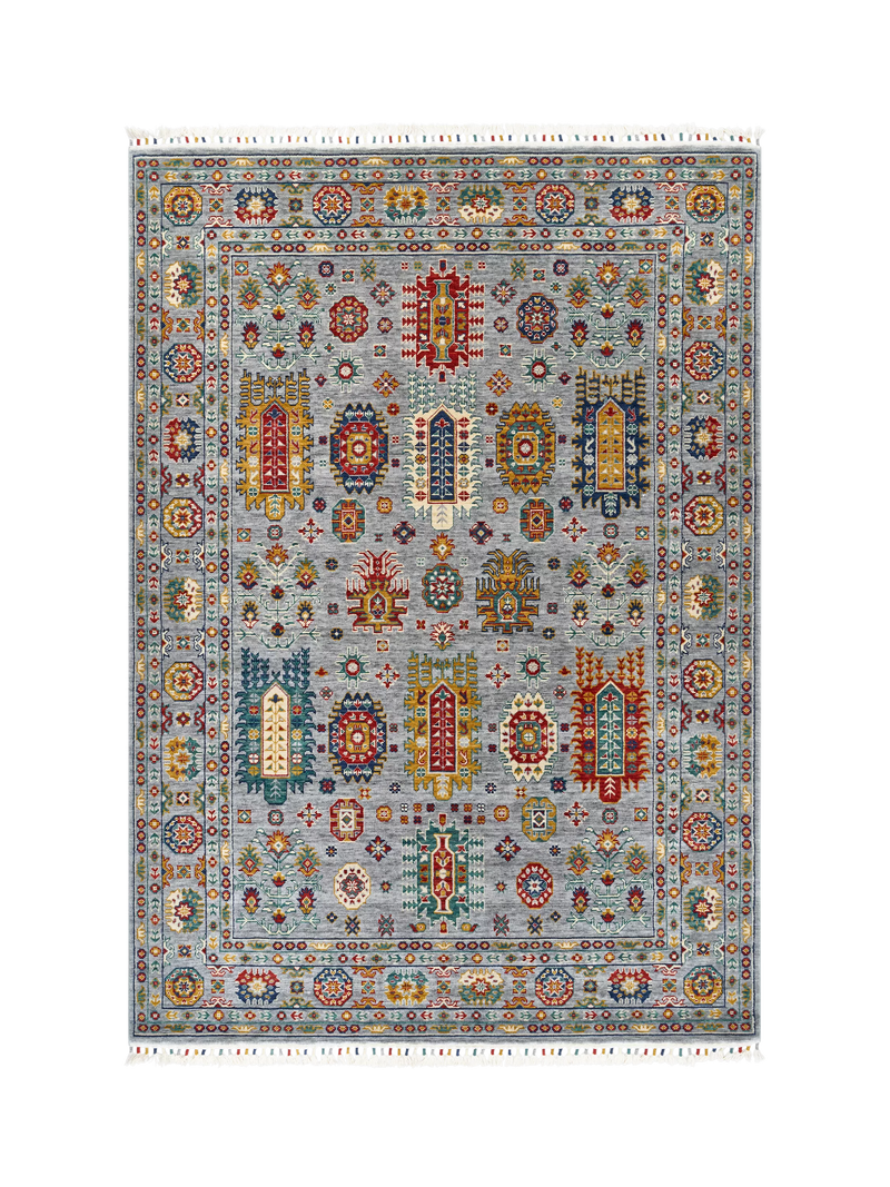 Gooch Luxury Malaki Wool Rich Rug, Grey, L180 x W120cm