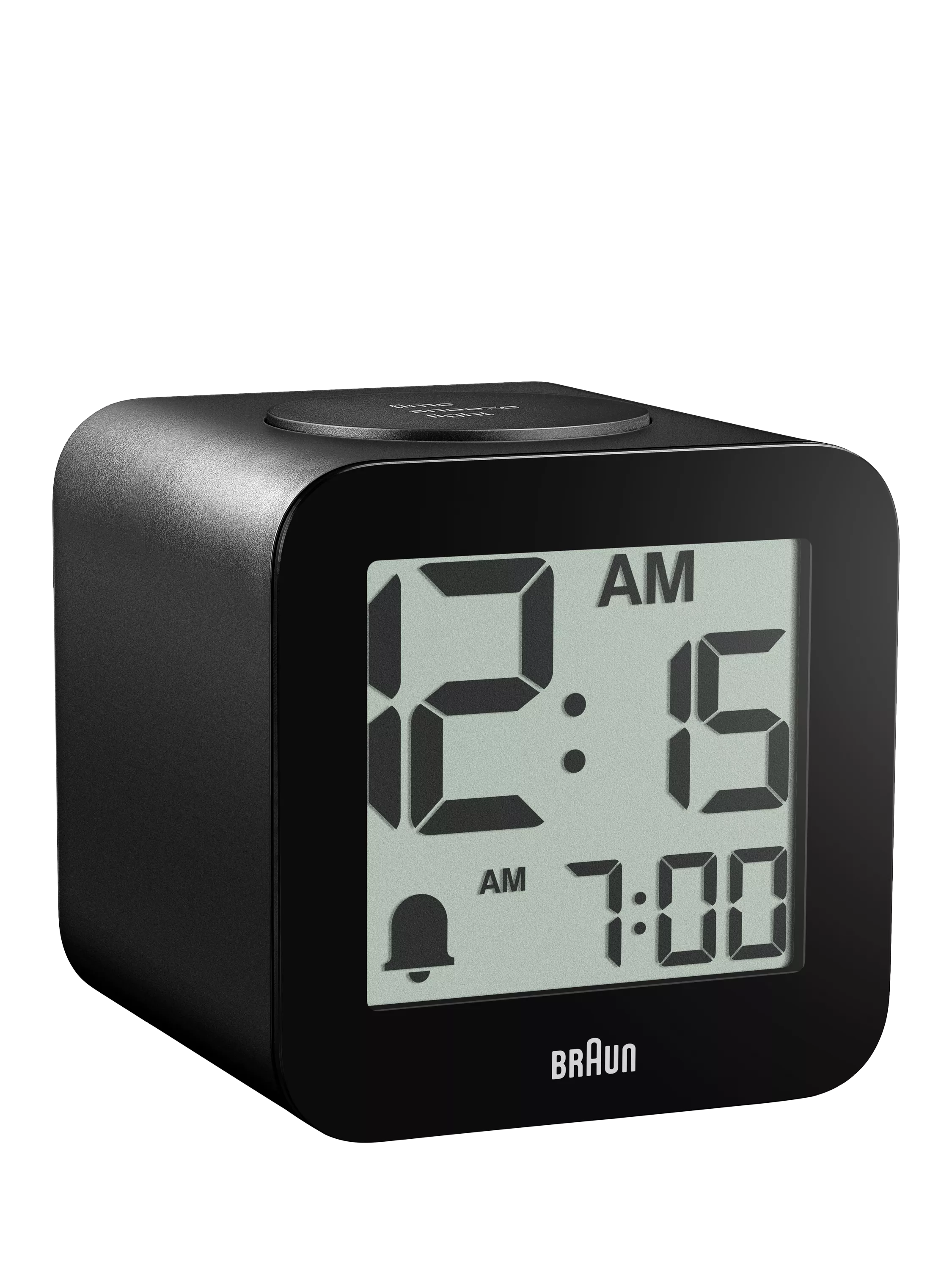 Braun BC25BP digital speaking alarm clock black, imported from the UK