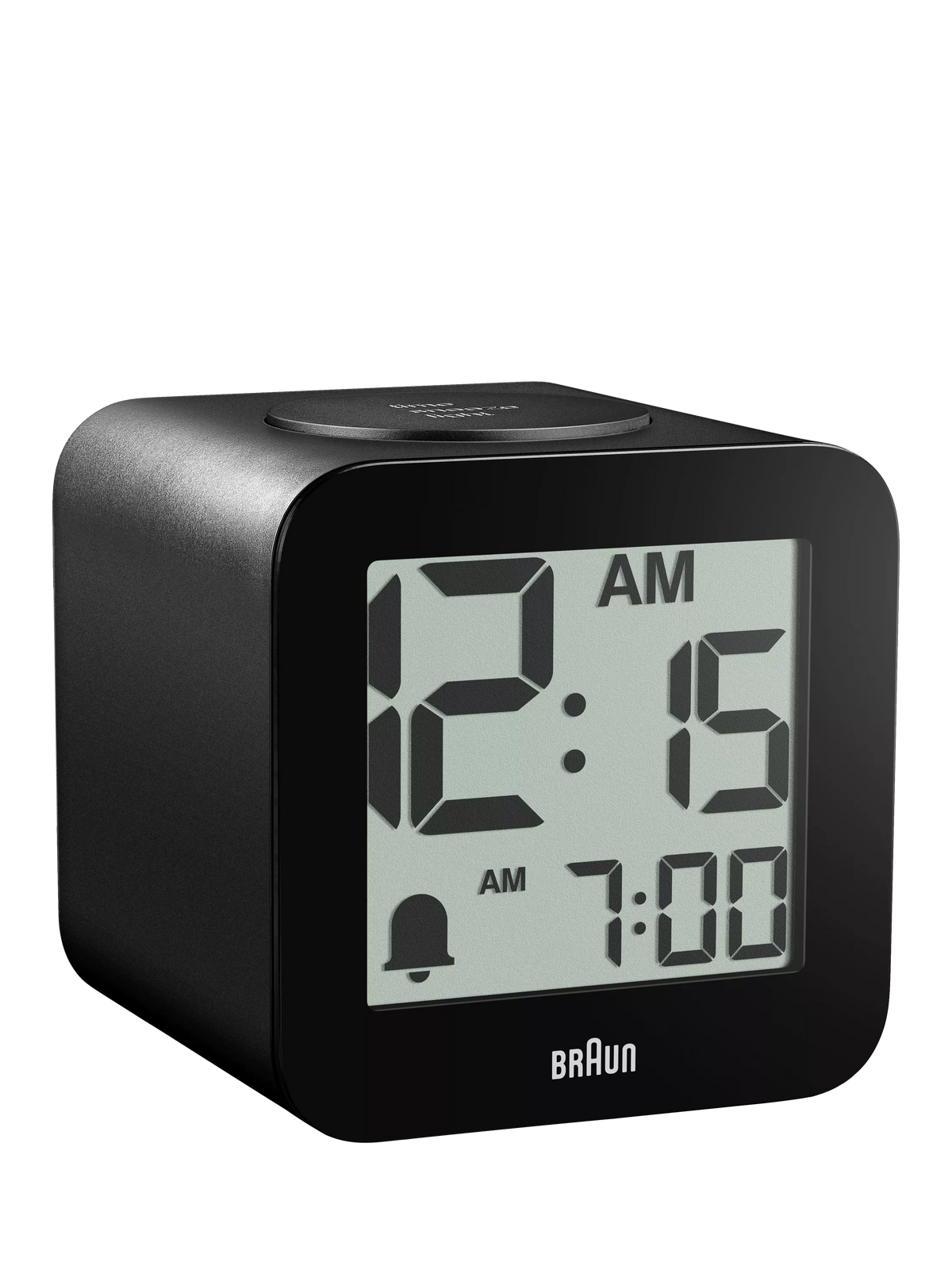Braun BC25BP digital speaking alarm clock black, imported from the UK