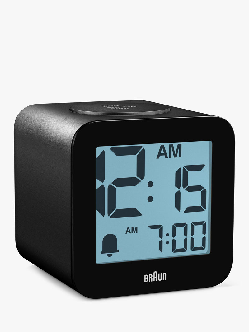 Braun BC25BP digital speaking alarm clock black, imported from the UK