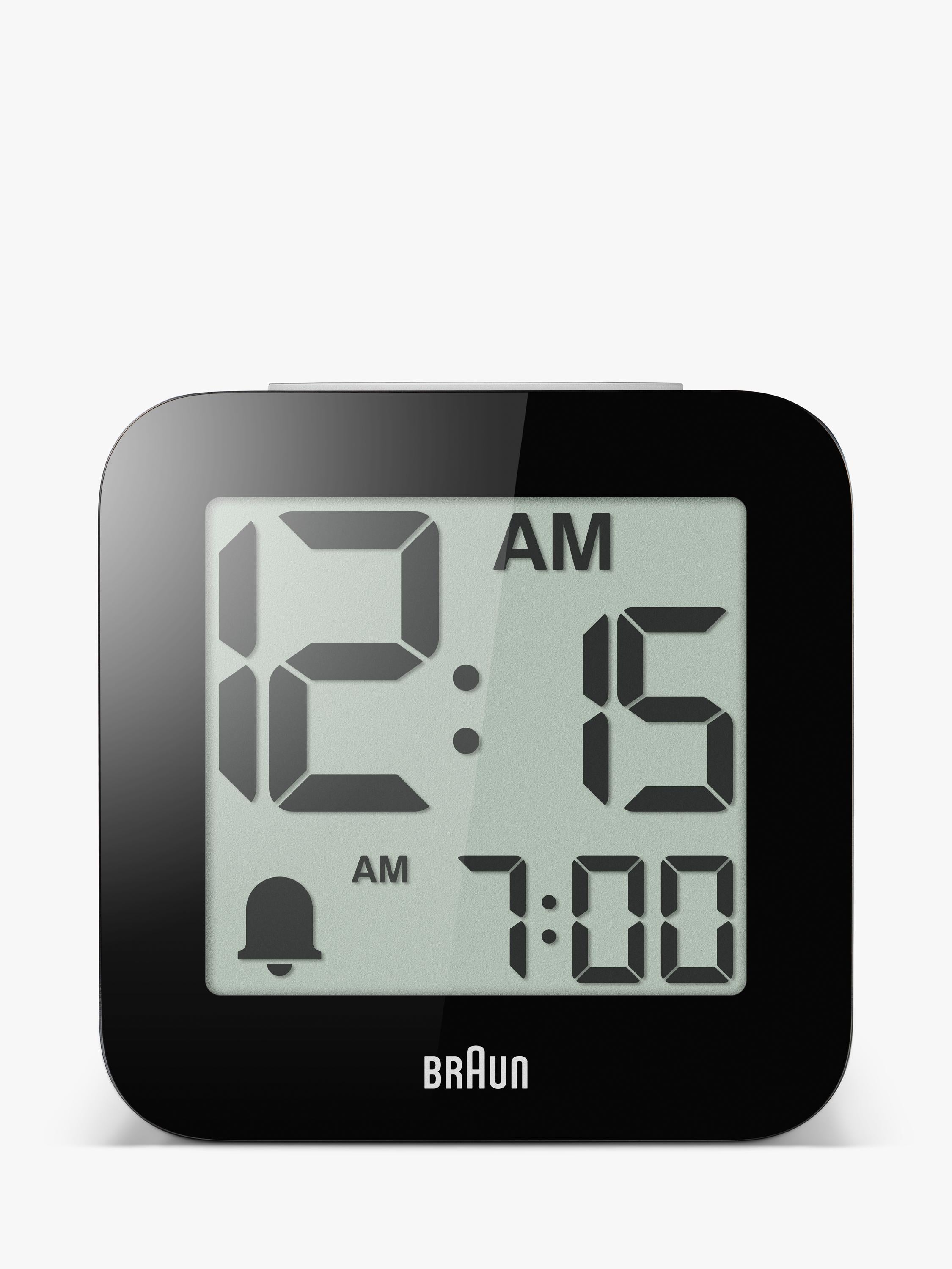 Braun BC25 white digital speaking alarm clock, UK version