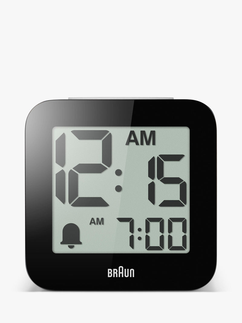 Braun BC25 white digital speaking alarm clock, UK version