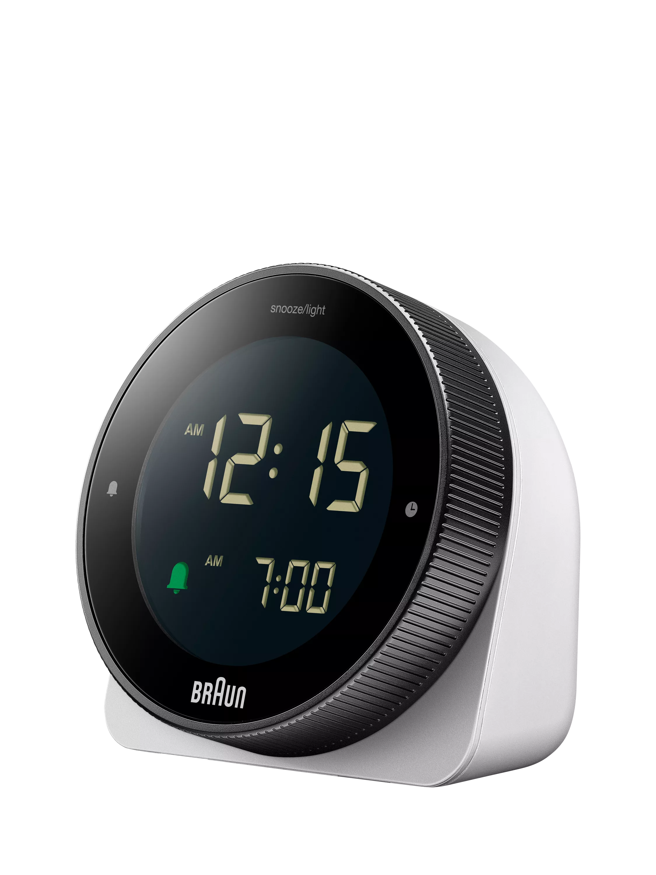 Braun BC24 digital alarm clock white (British brand)