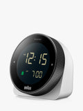 Braun BC24 digital alarm clock white (British brand)