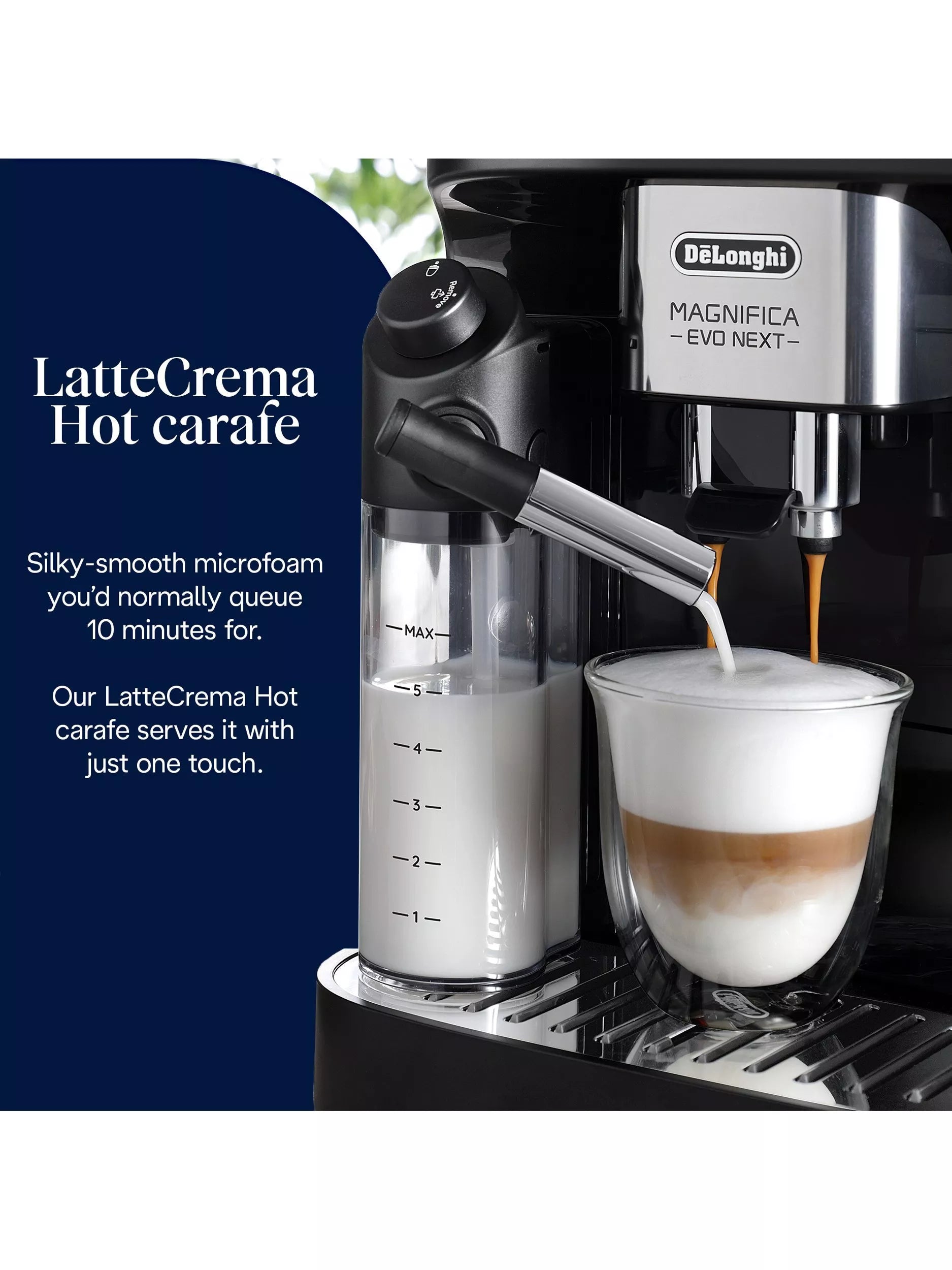De'Longhi Magnifica Evo Next bean to cup coffee machine black, imported from the UK