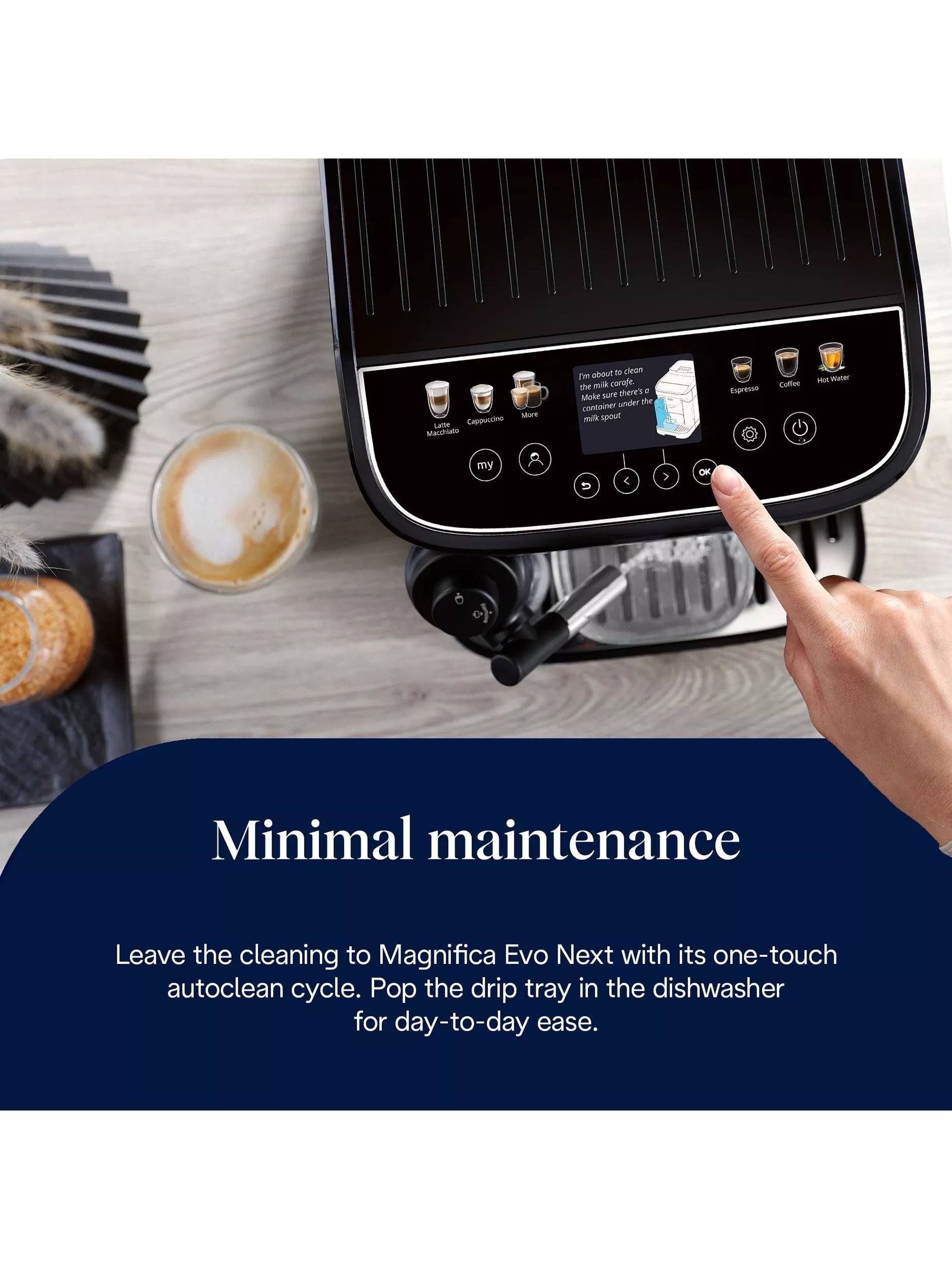 De'Longhi Magnifica Evo Next bean to cup coffee machine black, imported from the UK