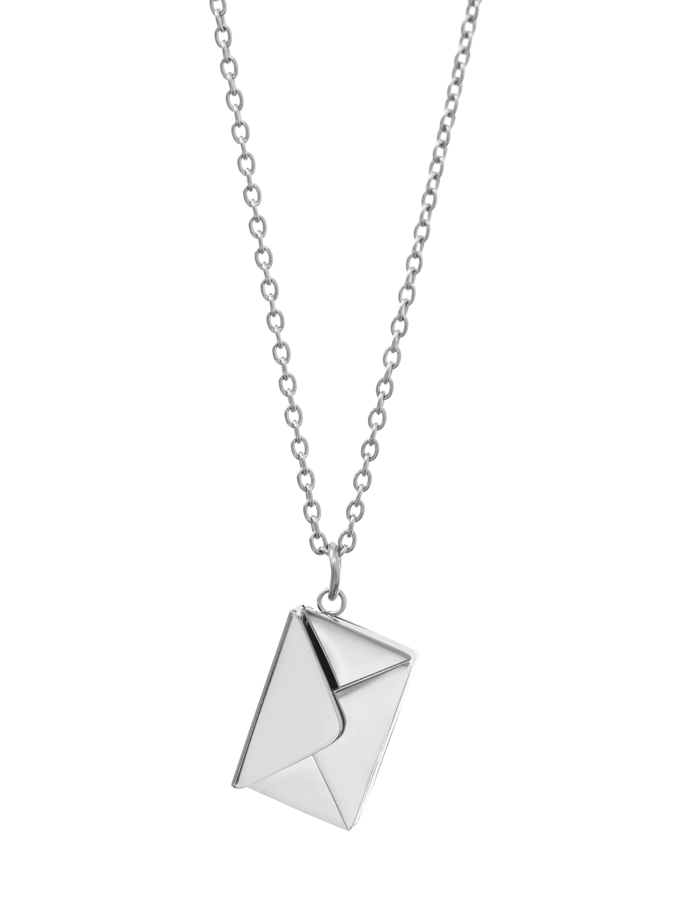 Treat Republic envelope necklace silver plated (British brand)