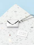 Treat Republic envelope necklace silver plated (British brand)
