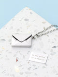 Treat Republic envelope necklace silver plated (British brand)