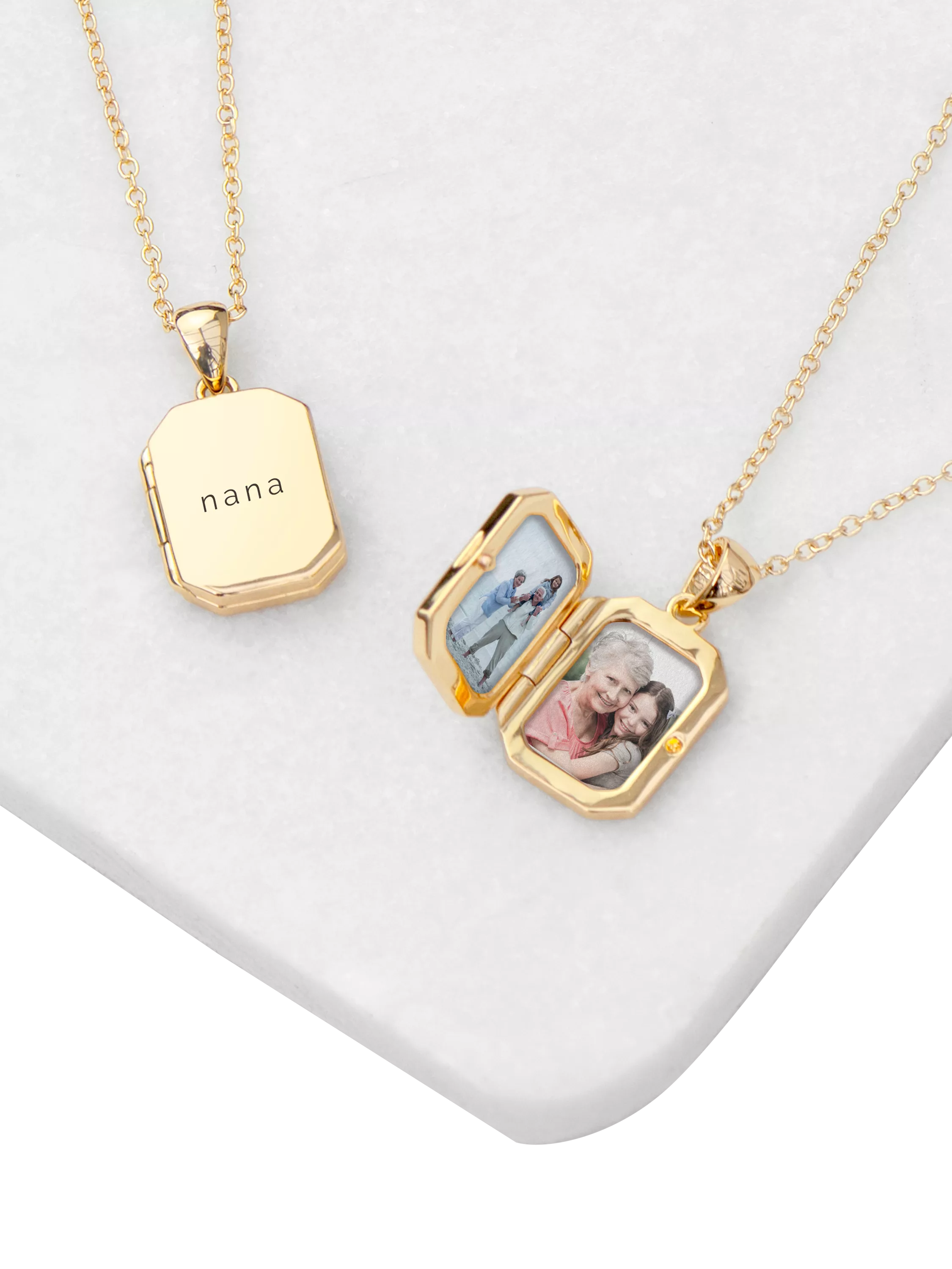 Treat Republic personalised gold photo locket necklace - British product