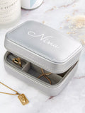 Treat Republic personalised silver travel jewellery case, imported from the UK