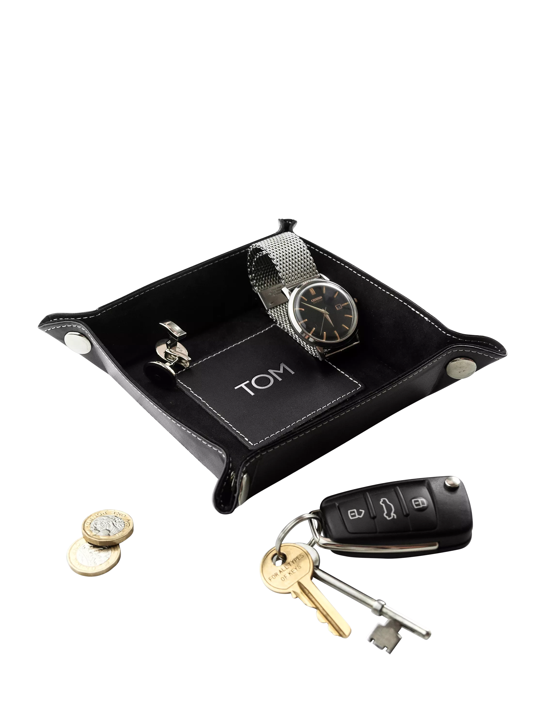 Treat Republic personalised valet tray with initials - British product