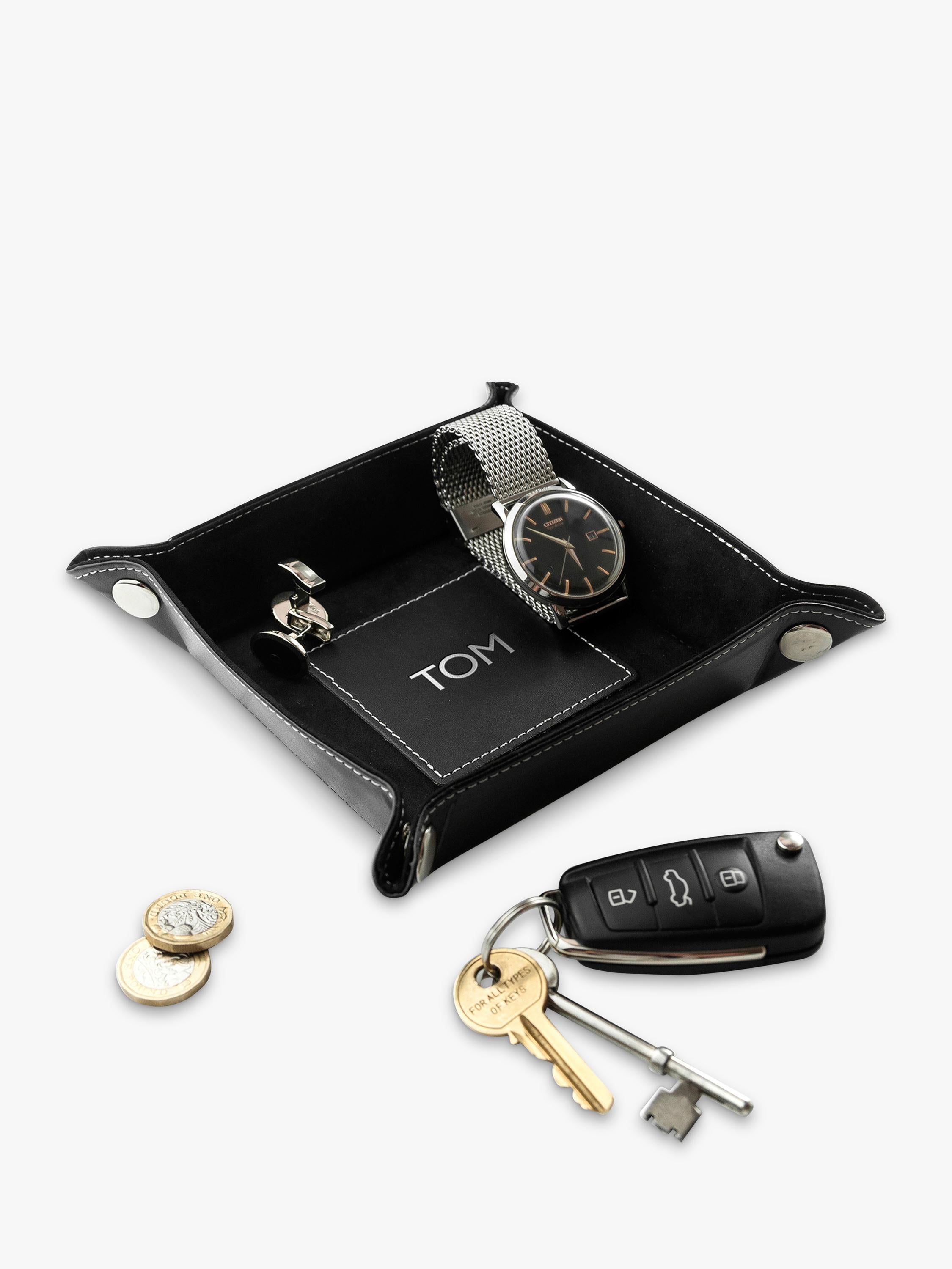 Treat Republic personalised valet tray with initials - British product
