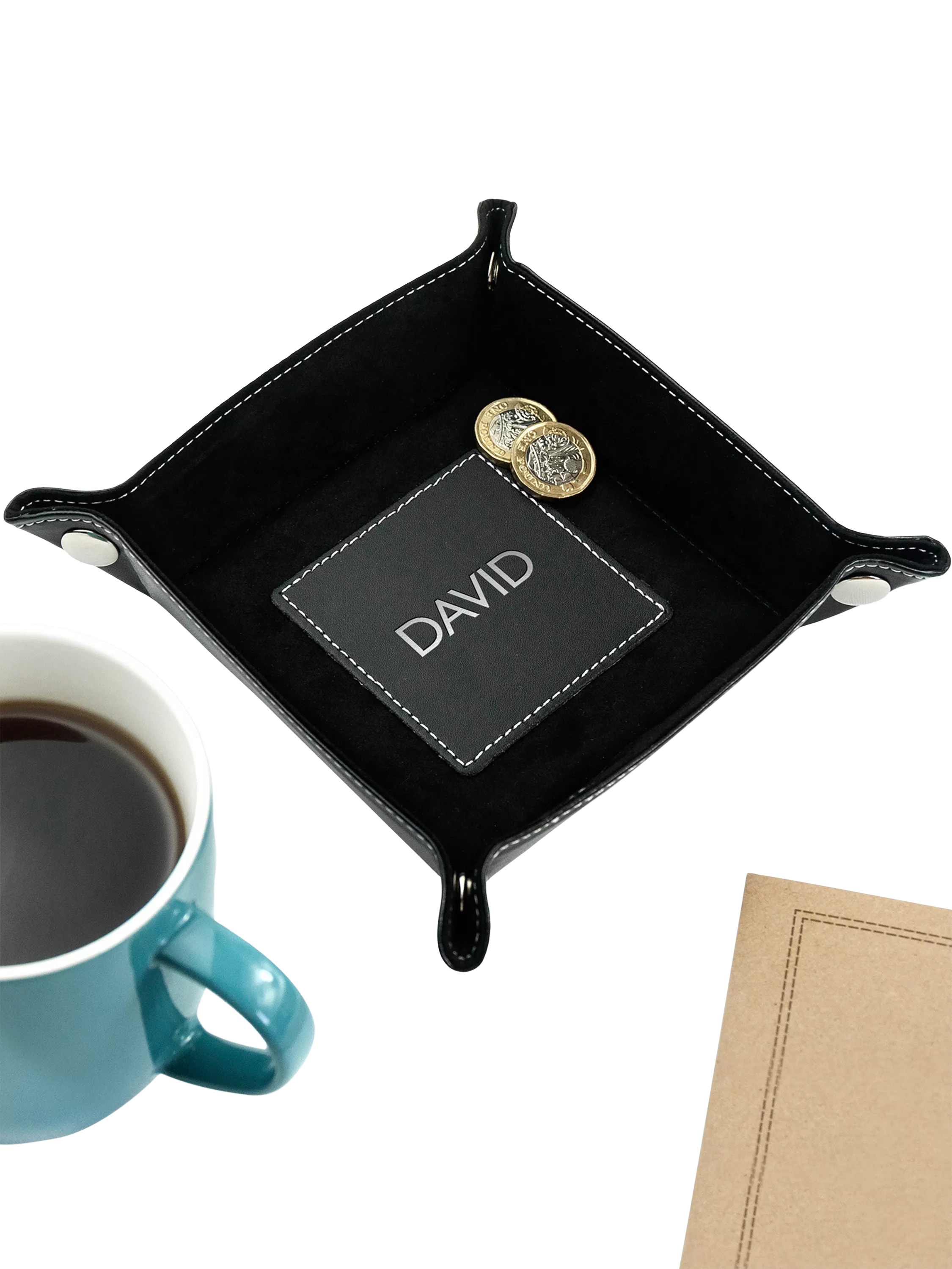 Treat Republic personalised valet tray with initials - British product