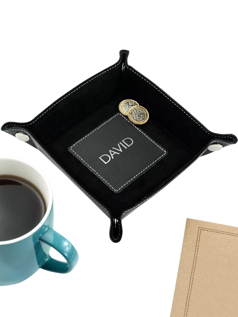Treat Republic personalised valet tray with initials - British product