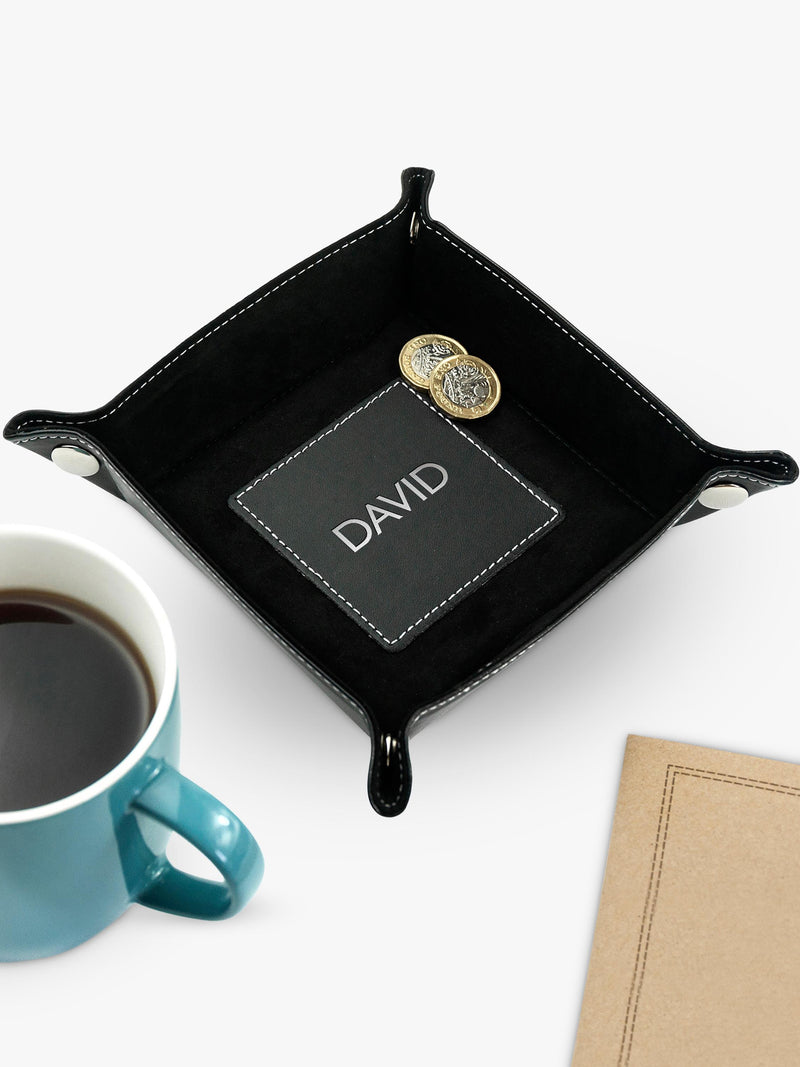Treat Republic personalised valet tray with initials - British product