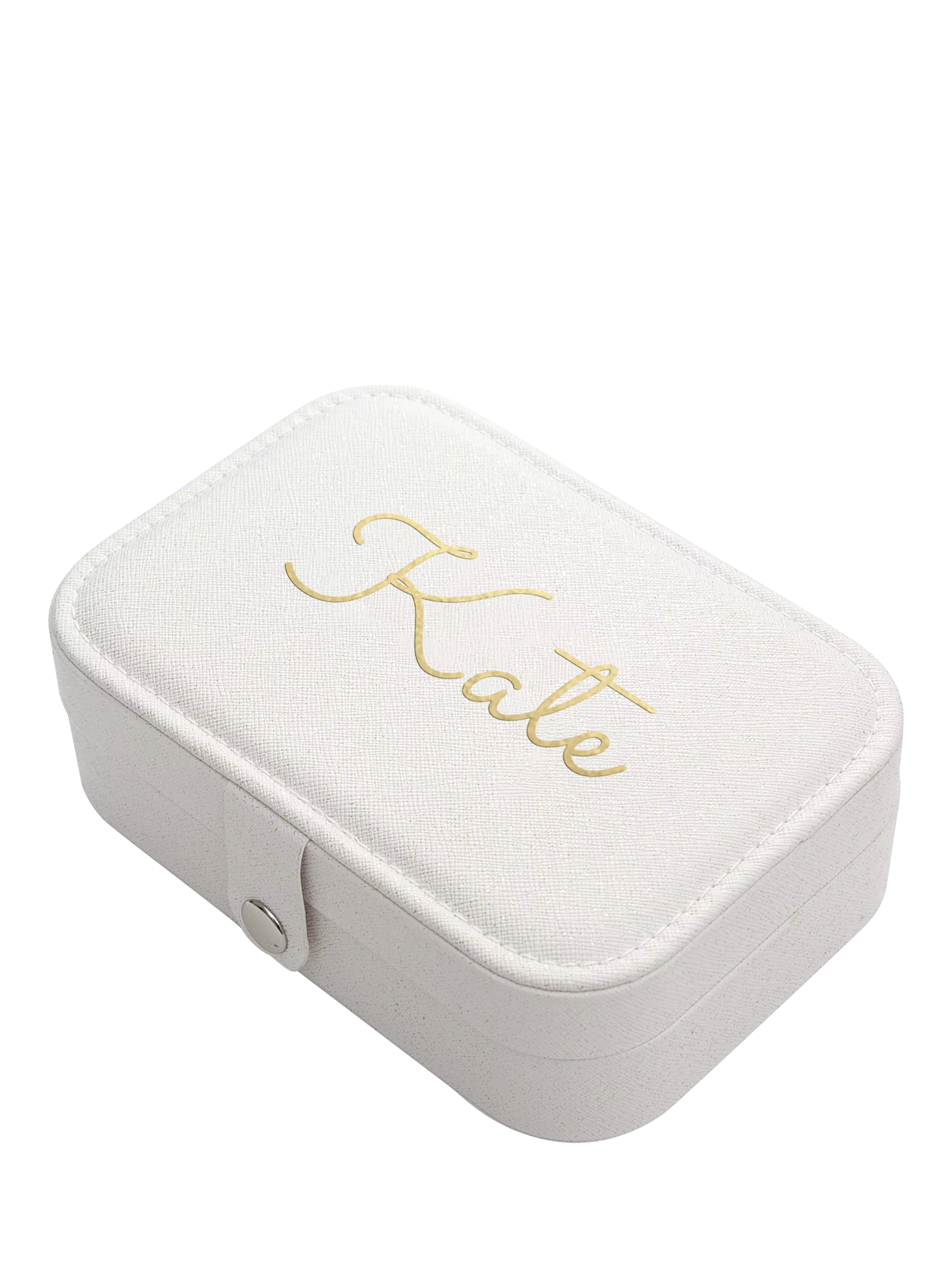 Treat Republic personalised glitter jewellery case, imported from the UK