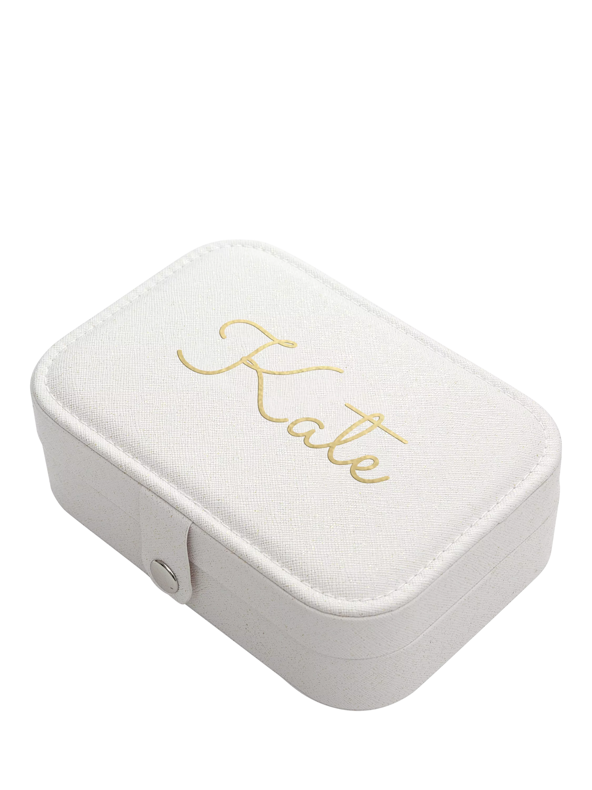 Treat Republic personalised glitter jewellery case, imported from the UK