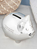 Treat Republic personalised silver plated piggy bank - British product