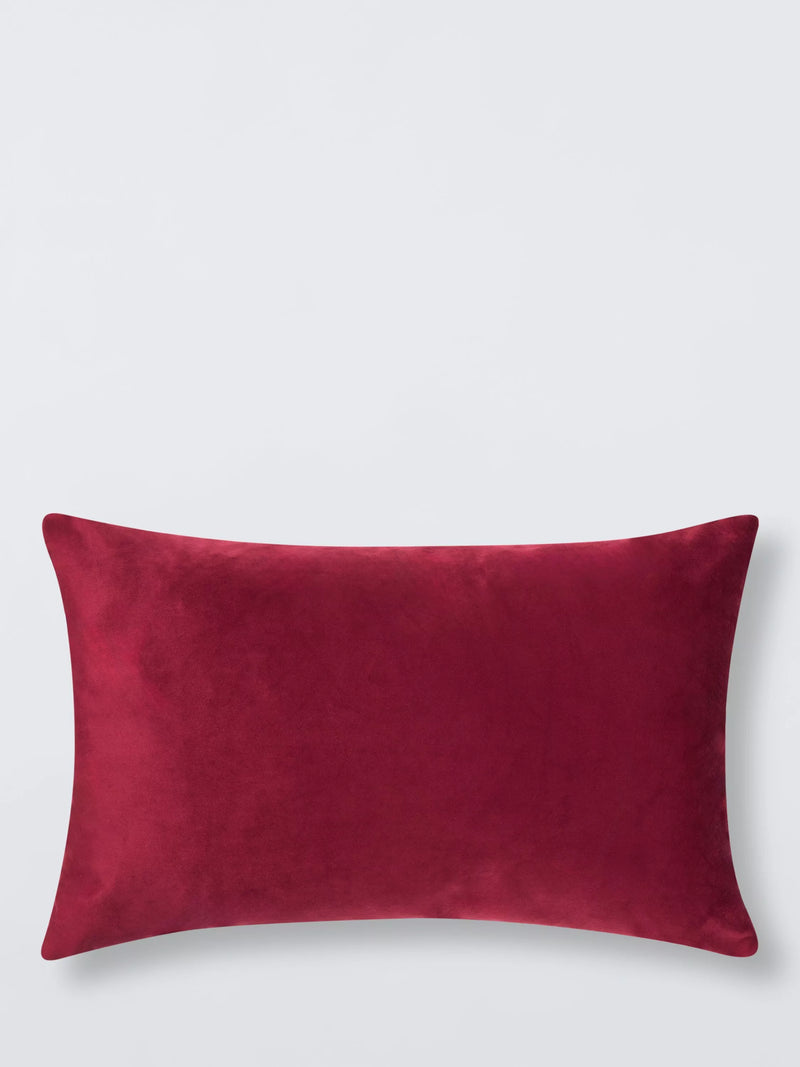 John Lewis Rectangular Velvet Scatter Cushion 35x55cm
