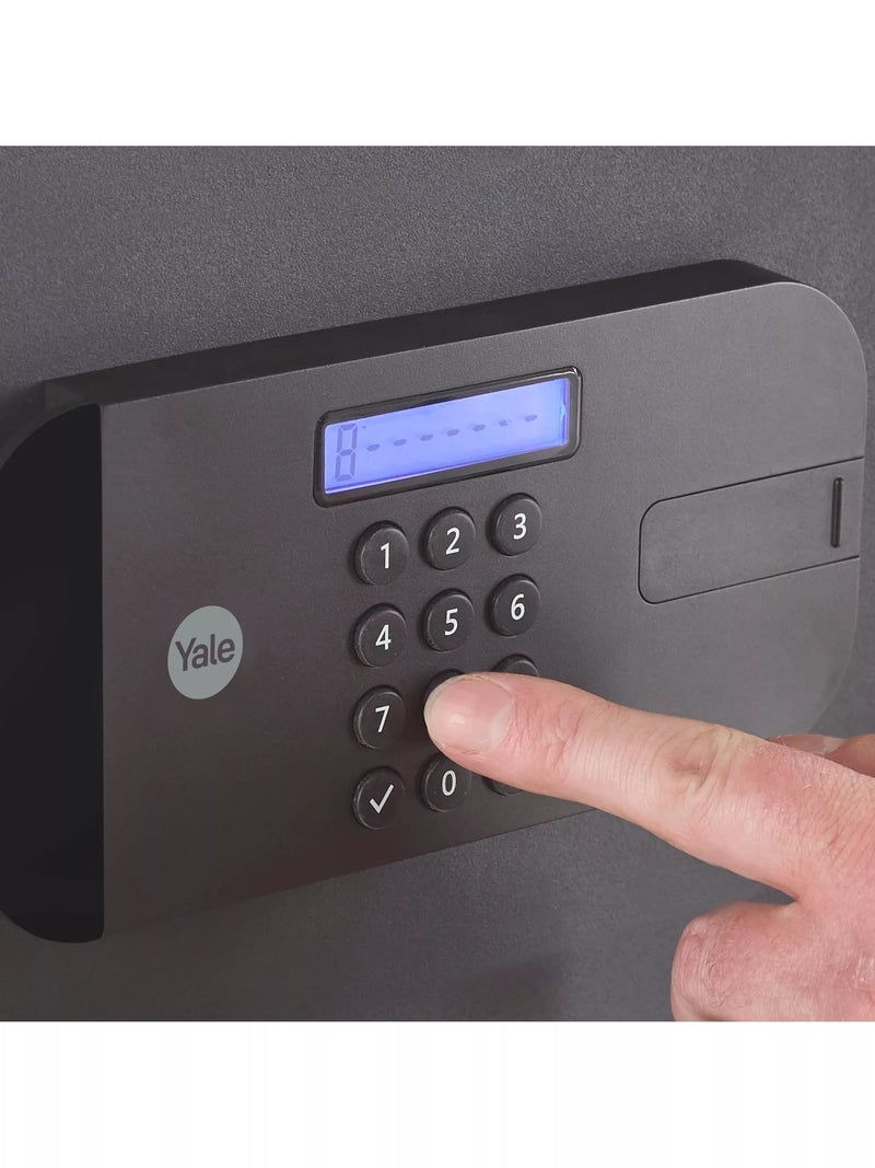 Yale maximum protection motorised fingerprint safe 350x300x250mm, UK version