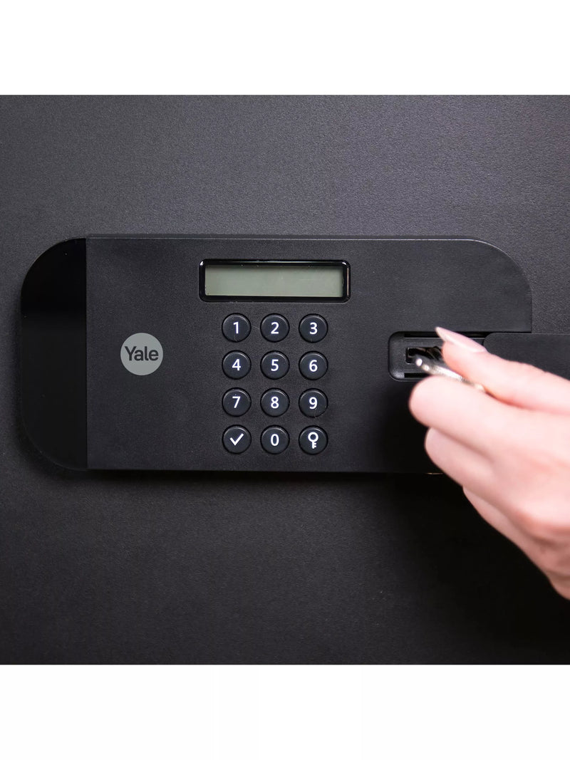 Yale maximum protection motorised fingerprint safe 350x300x250mm, UK version