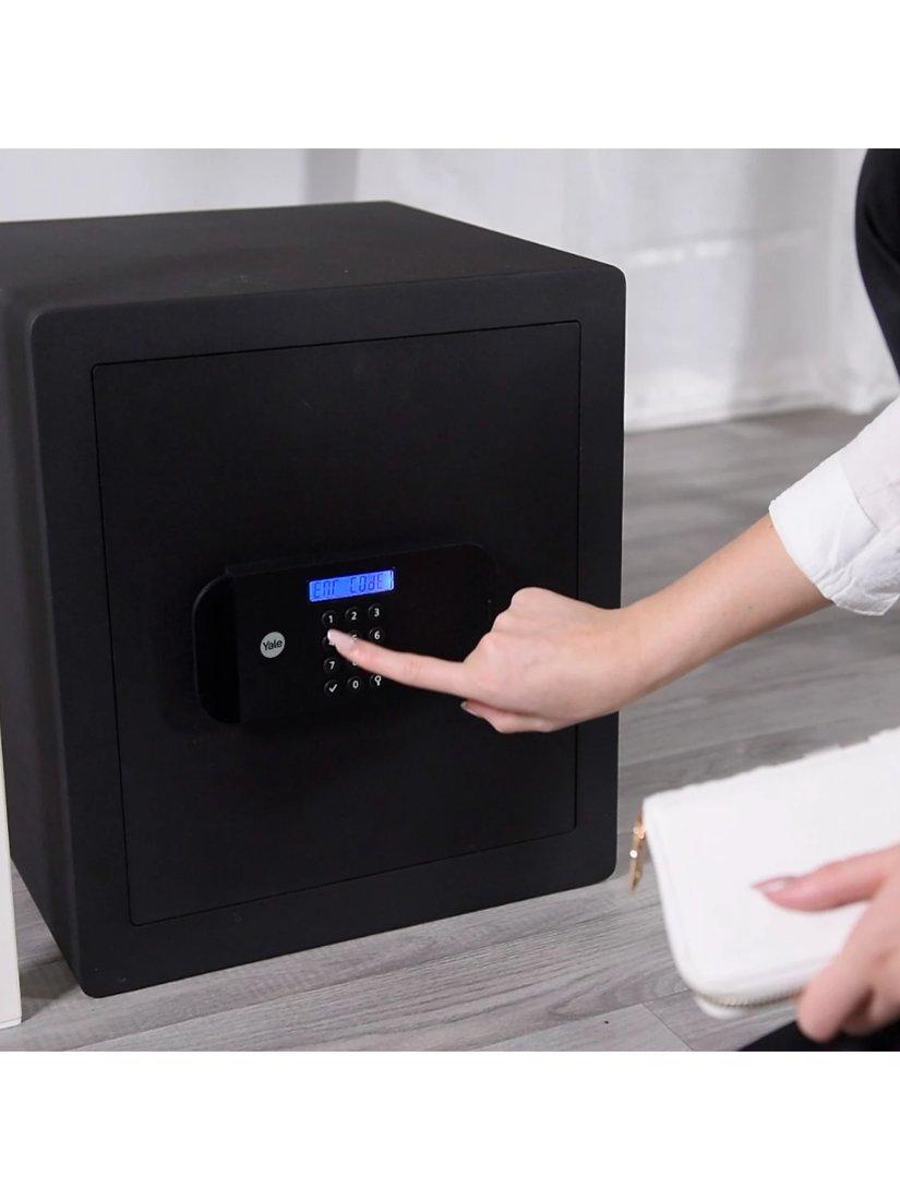 Yale motorised fingerprint safe for office, UK version