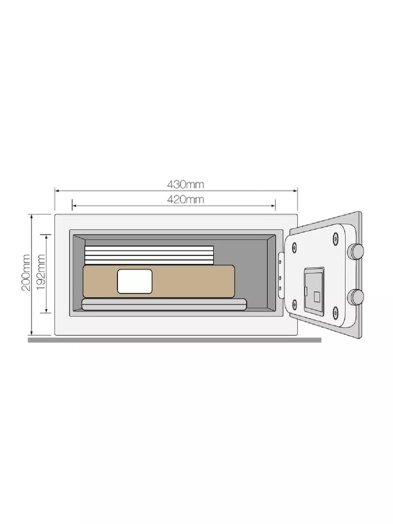 Yale Value Laptop Home Safe with digital keypad, UK version