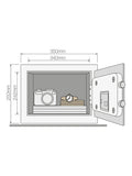 Yale Value Home Safe medium with programmable PIN, UK version
