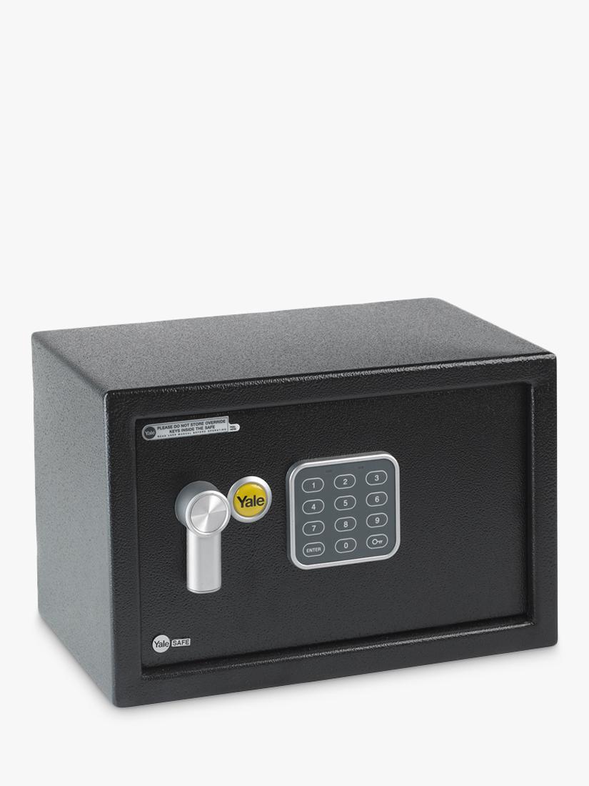 Yale Value Home Safe small black programmable PIN safe - British product