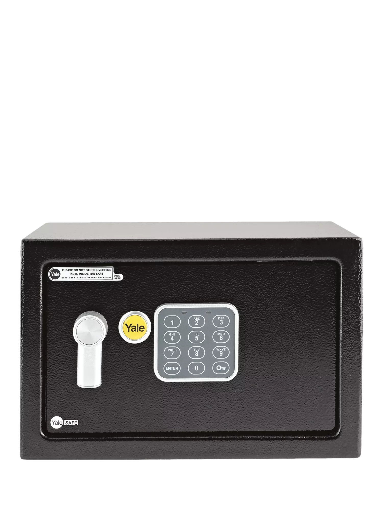 Yale Value Home Safe small black programmable PIN safe - British product