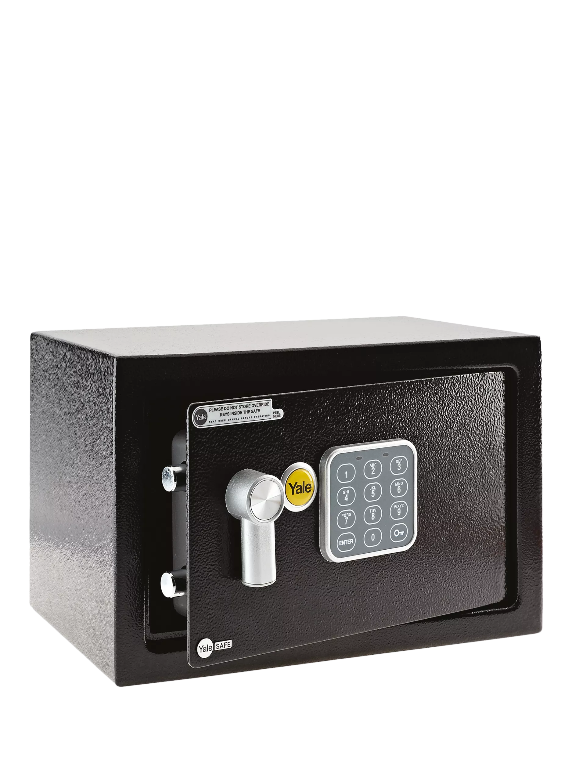 Yale Value Home Safe small black programmable PIN safe - British product